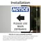 Signmission Please Use Main Entrance Sign, Vinyl Decal, 5in W x 7in L, 2PK OS-2PACK-NS-D-57-V-17621 - alternate 2